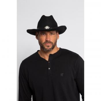 Cappello da cowboy in feltro di lana XL nero per uomo JP1880