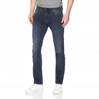 REPLAY Grover, Pantalones Vaqueros Rectos para Hombre, Azul (Azul Oscuro 7), W32/L34