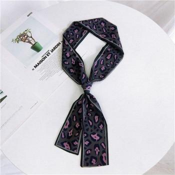 Skinny Leopard Print Head Scarf