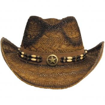 MFH Strohhut Tennesee braun/schwarz