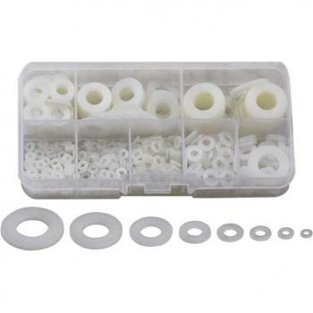 550 PCS Assorted Nylon Flat Washers for Screws