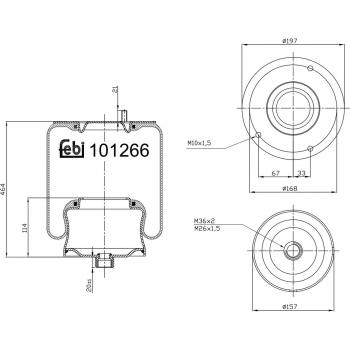 Fuelle de aire FEBI BILSTEIN 101266
