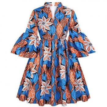 V-Top Ankara Maxivestido