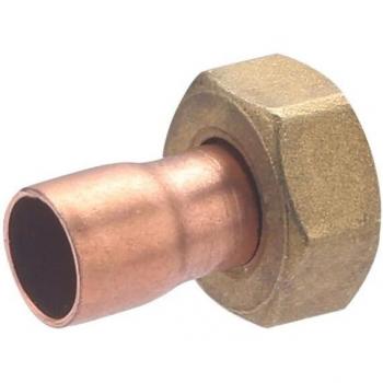Racor recto 2 piezas 12 mm hembra
