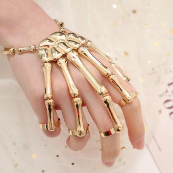 Metal Textured Halloween Bracelet
