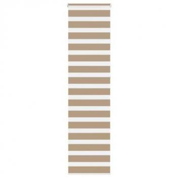 Store zèbre en polyester marron sable 50,9 cm