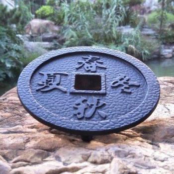 Japanese Cast Iron Teapot Tray & Base Set