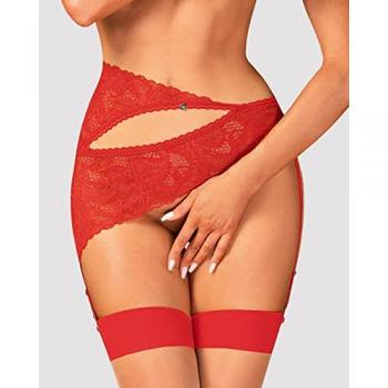 Obsessive Strapsgürtel Strumpfgürtel Atenica rot mit Strapse