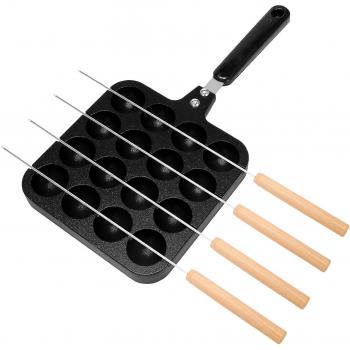 Moule à Bille de Takoyaki en Aluminium Noir