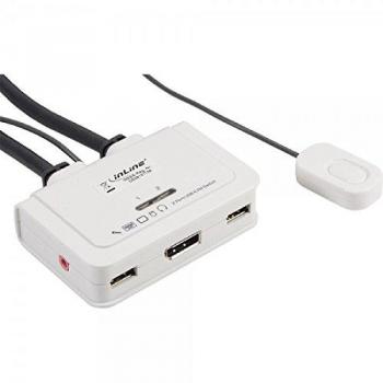 USB–DC Power Adapter InLine®, 2 m, 3,5 × 1,35 mm Hohlstecker, schwarz