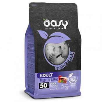 Crocchette OASY Grain Free Adult Medium/Large con Anatra 12 kg
