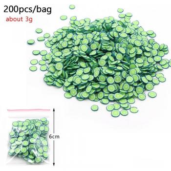 200Pcs Clear Fruit Bead Charms for Slime