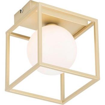 Lámpara de techo estilo dorado y blanco