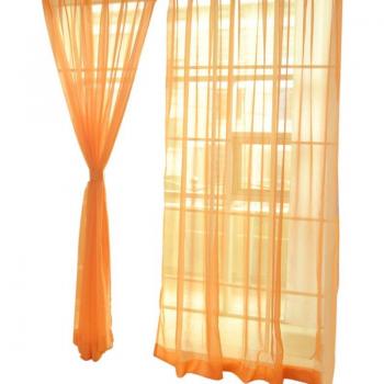 Tela Acabada de Color Sólido 1x2m para Cortinas de Boda, Hilo de Cristal
