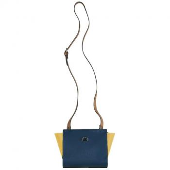 Women's La Martina Small Leather Crossbody Bag Blue ONE SIZE