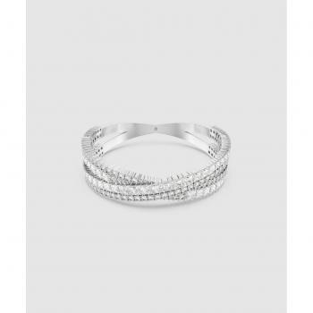 Bracciale Donna Hyperbola 5680268, rigido, taglio misto, infinito, bianco, placcato rodio