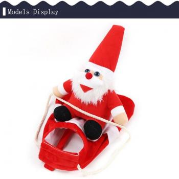 Funny Santa Riding Reindeer Pet Clothes