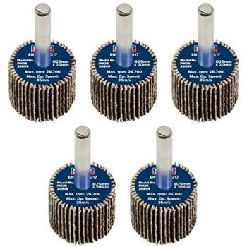 Sealey Flap Wheels Set of 5 40mm 20mm 40g