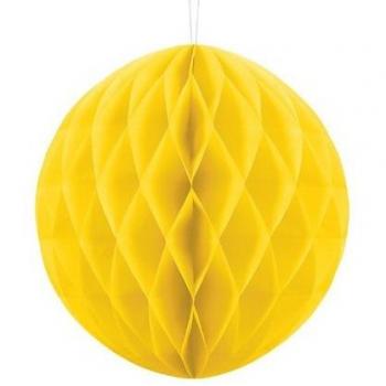 Sfera a nido d'ape 20cm gialla