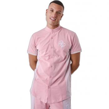Project X Paris camisa bicolor cuello polo, corte moderno para hombres