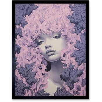 Tree Nymph Forest Spirit Wall Decor, Purple & Pink – 12×16