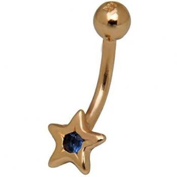 IC 9kt Gold Navel Piercing