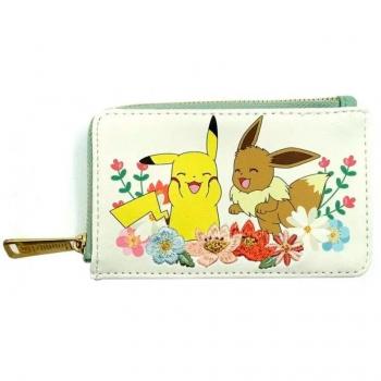 Loungefly Pikachu & Eevee Blumendesign Kartenhalter