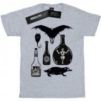 Maglietta Donna in Cotone con Icone Animali Fantastici