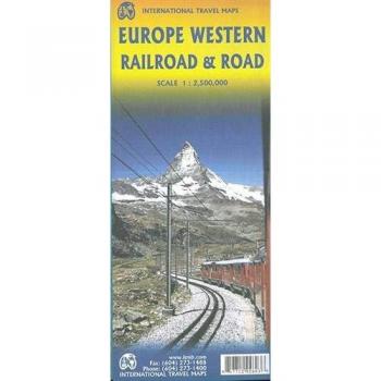 Western Europe Rail & Road Map