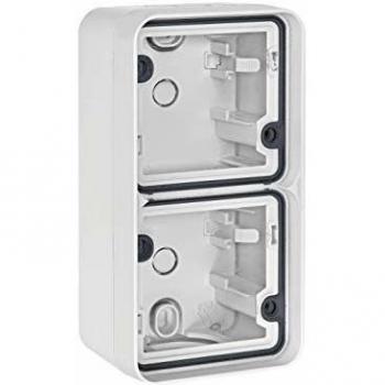Boîte de raccordement 3 modules horizontale blanche