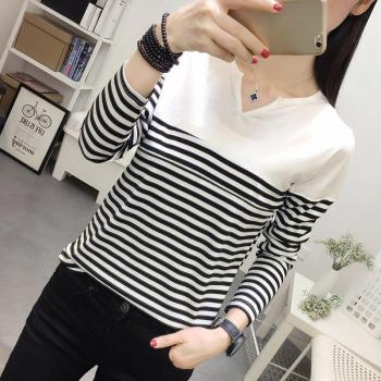 Camiseta de maternidad de algodón con cuello en V