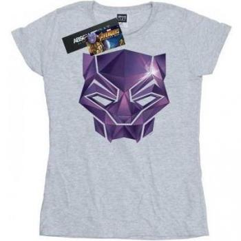 Marvel Ladies Avengers Infinity War Black Panther Cotton T-Shirt L Grey