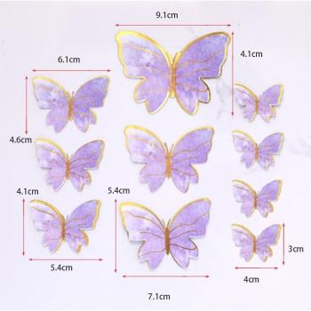 Topper para ducha de bebé mariposa rosa 10 uds