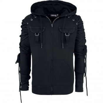 Black Gothic Hooded Sweatshirt