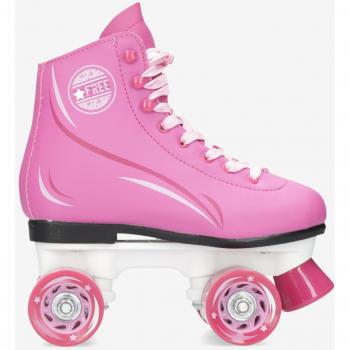 Patines 4 Ruedas Rosa Free – Bota Roller con Cordón Saica