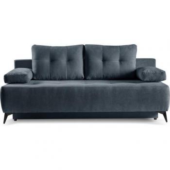 WERK2 Schlafcouch Oakland, anthrazit, 2-Sitzer mit Bettkasten