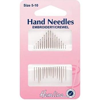 Hemline H200.510 Embroidery/Crewel Hand Sewing Needles