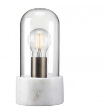 Nordlux SIV 1 E27 Tischleuchte, Marmor, weiß (A++ Energieklasse)