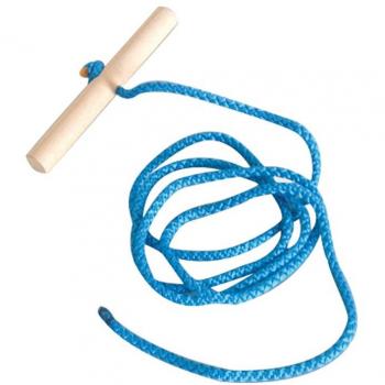 Alpenzauber Schlittenleine Holzgriff – 1,50 m