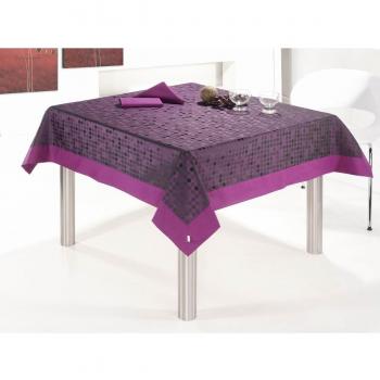 Tamaño Completo Praga: Mantel Morado 155x250 + 12 Servilletas