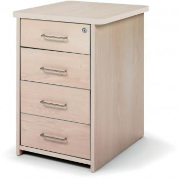 Rocada Mueble de Almacenamiento 4 Cajones, Melamina, Haya, 60x50x72 cm