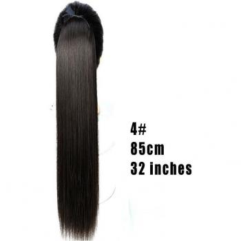 LUPU 32 Black Brown Synthetic Hair Ponytail