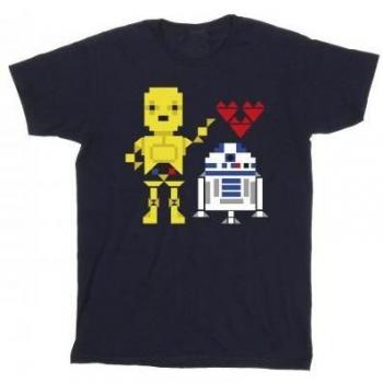 T-shirt Star Wars pour filles en coton avec motif cœur robot 12-13 ans
