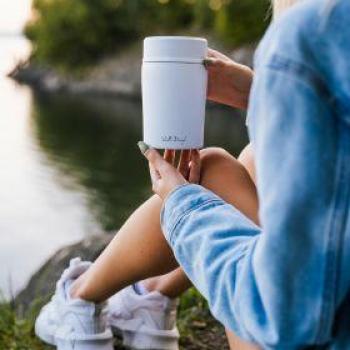 Vialli Design Fuori 0,5 l bílá nerezová termoska