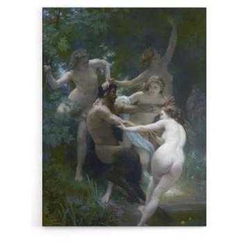12 × 16 William A. Bouguereau Nymphs Canvas Decor