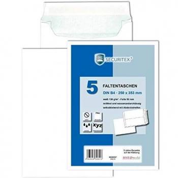 SECURITEX C4 sachet d'expédition à soufflets blanc sans