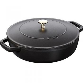 Sauteuse en Fonte STAUB 28 cm Noir Mat