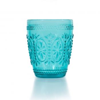Two-Piece 300ml Embossed Glass Water Cups