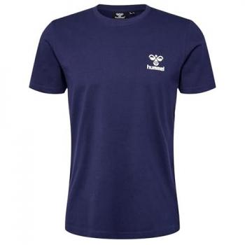 Camiseta Hummel de Manga Corta Azul para Hombre