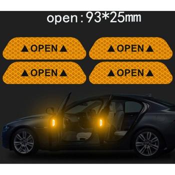 Bande réfléchissante porte ouverte pour voiture – lot 4